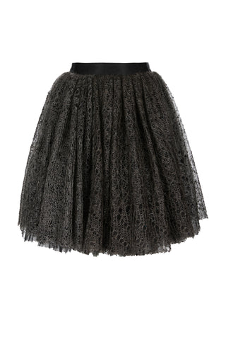 Mini Down Lace Crystal Tutu Skirt