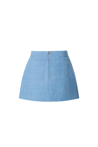 Tweed mini skirt