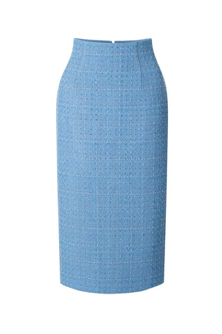 Tweed midi skirt