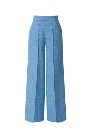 Wide trousers made of tweed