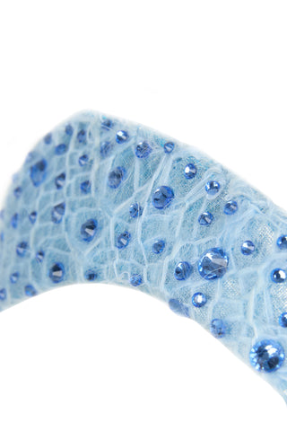 Down Lace Crystal Headpiece